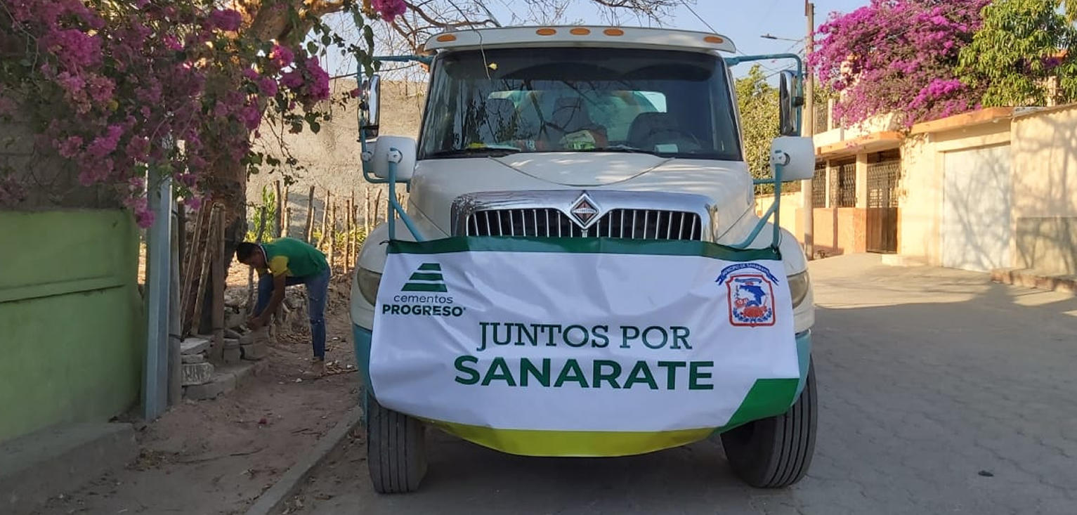 Tren de agua para Sanarate; queremos que todos se cuiden CEMPRO Cementos Progreso Guatemala