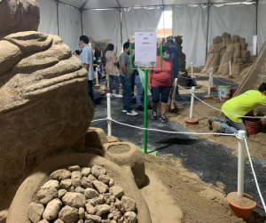festival cultural paseo de la sexta 2022 agreca guatemala cempro cementos progreso esculturas de arena 6