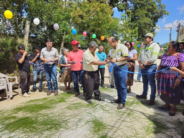 Inauguración de pavimento sector 4 cruz blanca progreso guatemala buen vecino